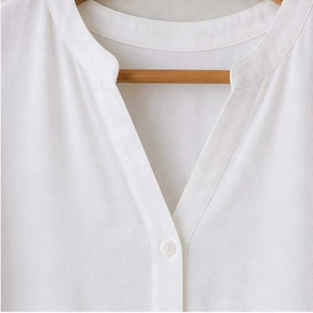 White Ruffle Blouse - Picture 4 of 6